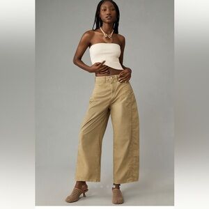 Anthropologie Pilcro The Kenna Mid-Rise Heritage Barrel Pants, like new
